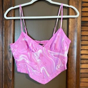 NWT Wild Fable Pink Vintage Style Y2K Crop Top